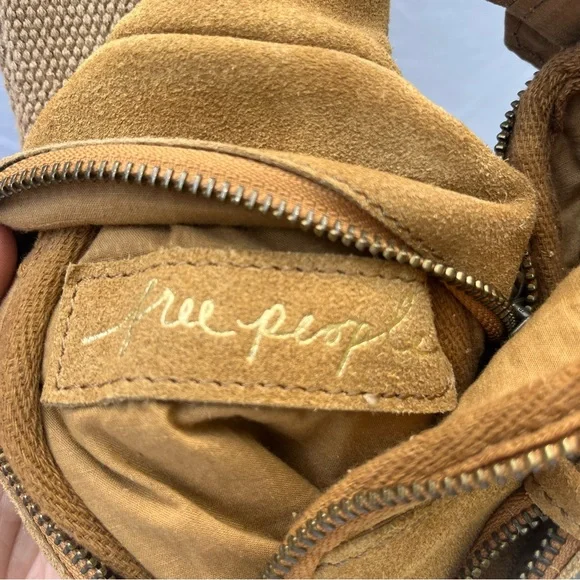 Free People Hudson sling bag.  Tan Suede Belt Bag - Picture 6 of 10